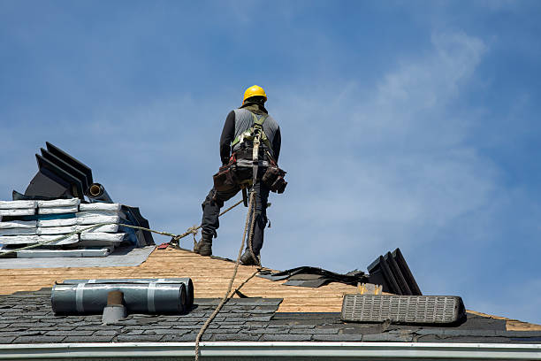 Professional Gutter Installation technician working in Corinne, WV